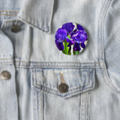 Lila Iris-Blume Button (Beispiel)