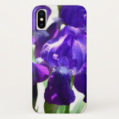 Lila Iris-Blume Case-Mate iPhone Hülle (Rückseite)