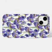 Lila Iris-Blume Case-Mate iPhone Hülle (Rückseite (Horizontal))
