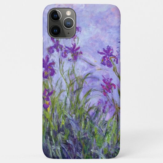 Lila Iris Blume Claude Monet Case-Mate iPhone Hülle (Rückseite)