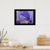 Lila Iris-Blume drucken Ire Poster (Küche)