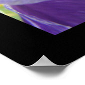 Lila Iris-Blume drucken Ire Poster (Ecke)