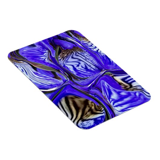 Lila Iris-Blume flexibel Magnet (Rechte Seite)