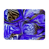 Lila Iris-Blume flexibel Magnet (Horizontal)