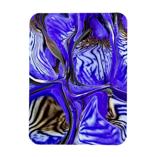 Lila Iris-Blume flexibel Magnet (Vertikal)