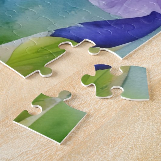 Lila Iris Blume Florenz Puzzle (Seite)