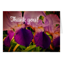 Lila Iris Blume Foto Danke, Karte