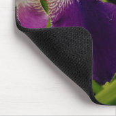 Lila Iris Blume Foto Mousepad (Ecke)