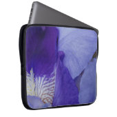 Lila Iris Blume FotoNeopren Laptop-Sieb 15" Laptopschutzhülle (Vorne Rechts)