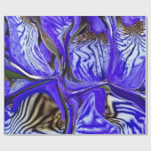 Lila Iris-Blume Geschenkpapier (Flach)