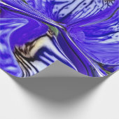 Lila Iris-Blume Geschenkpapier (Ecke)