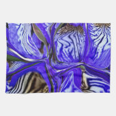 Lila Iris-Blume Geschirrtuch (Horizontal)