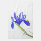 Lila Iris-Blume Geschirrtuch (Vertikal)