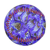 Lila Iris-Blume / geslandet / gekocht / Baseball (Vorderseite Links)