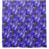 Lila Iris-Blume / geslandet / gekocht / Duschvorhang (Vorderseite)