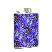 Lila Iris-Blume / geslandet / gekocht / Flachmann (Rechts)