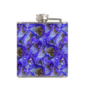 Lila Iris-Blume / geslandet / gekocht / Flachmann (Rückseite)