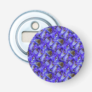 Lila Iris-Blume / geslandet / gekocht / Flaschenöffner