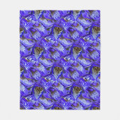 Lila Iris-Blume / geslandet / gekocht / Fleecedecke (Vorderseite)