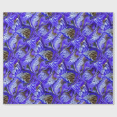 Lila Iris-Blume / geslandet / gekocht / Geschenkpapier (Flach)