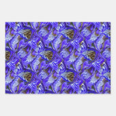 Lila Iris-Blume / geslandet / gekocht / Geschenkpapier Set (Vorderseite 2)