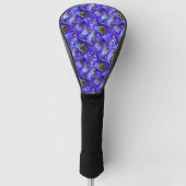 Lila Iris-Blume / geslandet / gekocht / Golf Headcover (Vorderseite)
