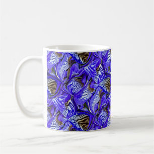 Lila Iris-Blume / geslandet / gekocht / Kaffeetasse
