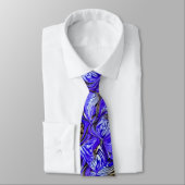 Lila Iris-Blume / geslandet / gekocht / Krawatte (Gebunden)