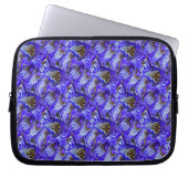 Lila Iris-Blume / geslandet / gekocht / Laptopschutzhülle (Vorderseite)