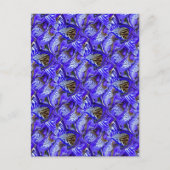 Lila Iris-Blume / geslandet / gekocht / Postkarte (Vorderseite)