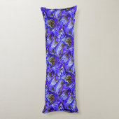 Lila Iris-Blume / geslandet / gekocht / Seitenschläferkissen (Rückseite (Vertikal))