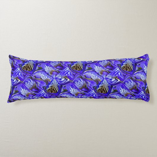 Lila Iris-Blume / geslandet / gekocht / Seitenschläferkissen (Vorderseite)