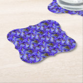 Lila Iris-Blume / geslandet / gekocht / Untersetzer (angewinkelt)