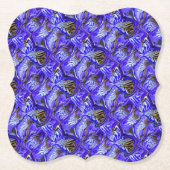 Lila Iris-Blume / geslandet / gekocht / Untersetzer (Vorderseite)