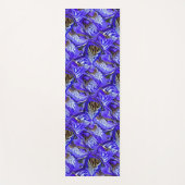 Lila Iris-Blume / geslandet / gekocht / Yogamatte (Vorderseite)