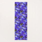 Lila Iris-Blume / geslandet / gekocht / Yogamatte (Rückseite)