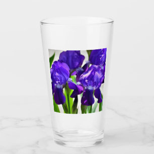 Lila Iris-Blume Glas