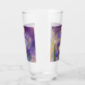 Lila Iris Blume Glas - Malerei (Links)