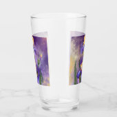 Lila Iris Blume Glas - Malerei (Rechts)