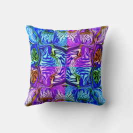 Lila Iris-Blume / Greenleaf / 1974 / xFour / Kissen