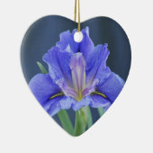 Lila Iris-Blume Keramikornament (Rechts)