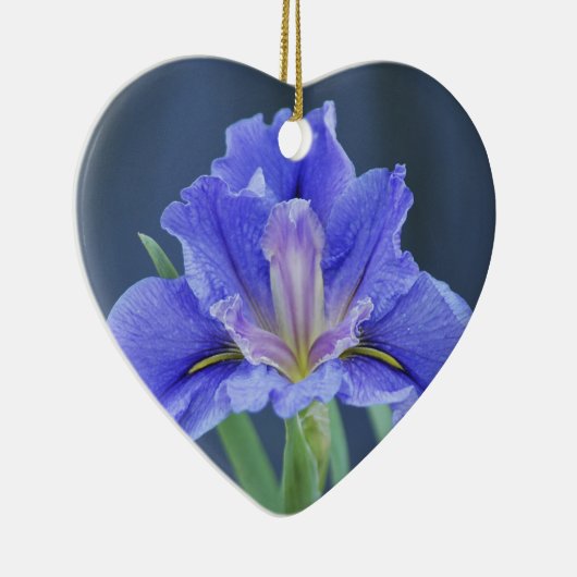 Lila Iris-Blume Keramikornament (Rechts)