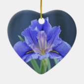 Lila Iris-Blume Keramikornament (Hinten)