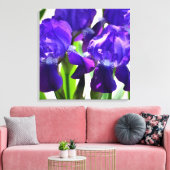 Lila Iris-Blume Leinwanddruck (Insitu (Wohnzimmer))