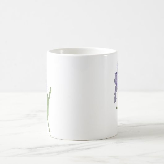 Lila Iris Blume Malerei Stone Untersetzer Kaffeetasse (Mittel)