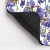 Lila Iris-Blume Mousepad (Ecke)