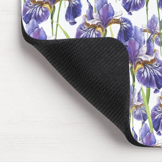 Lila Iris-Blume Mousepad (Ecke)