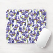 Lila Iris-Blume Mousepad (Mit Mouse)