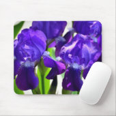 Lila Iris-Blume Mousepad (Mit Mouse)