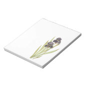 Lila Iris-Blume Notizblock (Rotiert)